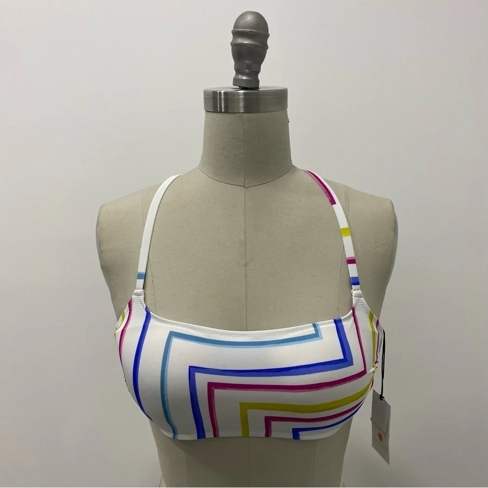 Women’s Light Lift Square Neck Bralette Bikini Top Shade & Shore™ Multi Size 34B - Picture 1 of 11